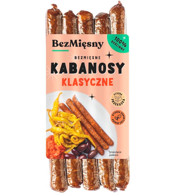 Wegańskie kabanosy klasyczne 160 g