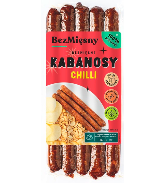 Wegańskie kabanosy chilli 160 g