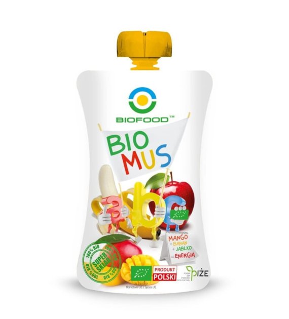 Mus Mango Bananowo Jabłkowy BIO 120 g