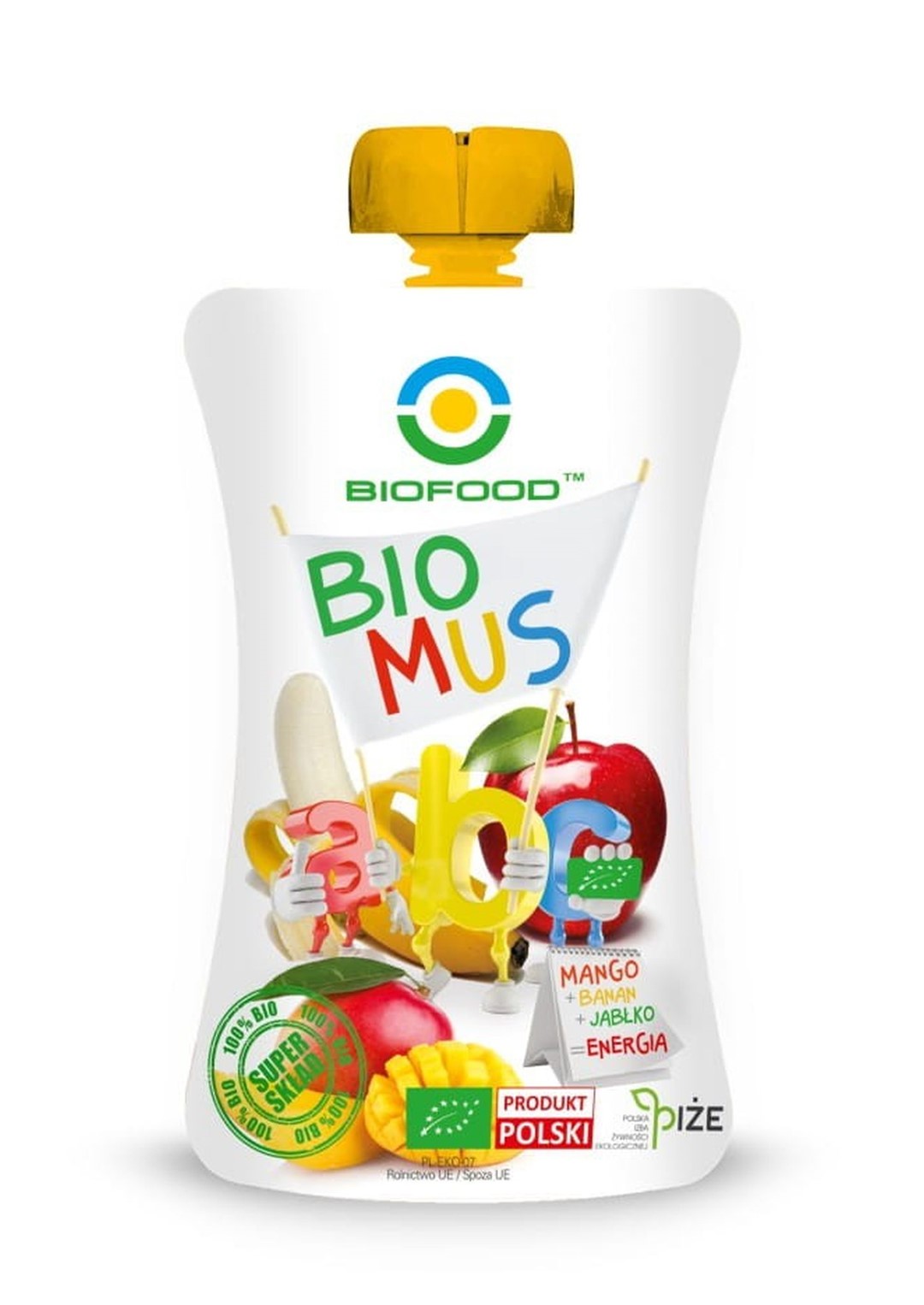 Mus Mango Bananowo Jabłkowy BIO 90 g