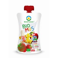 Mus Truskawkowo Bananowo Jabłkowy BIO 90 g