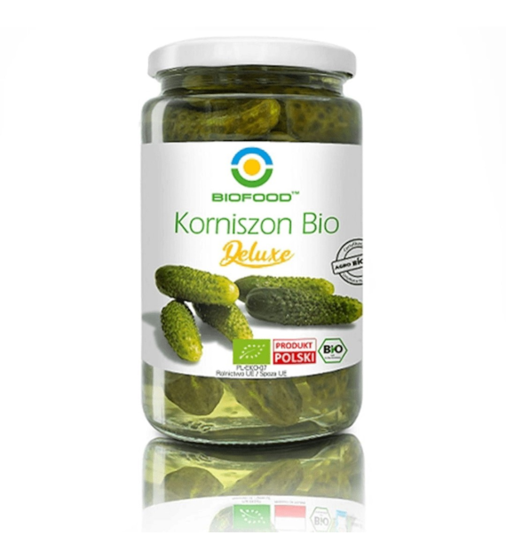 Ogórki Korniszony Deluxe BIO 740/440  g