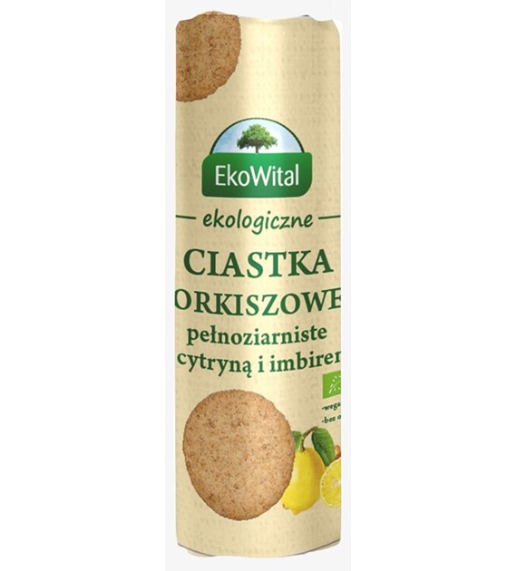 Ciastka orkiszowe pełnoziarniste z cytryną i imbirem BIO 250 g