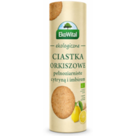 Ciastka orkiszowe pełnoziarniste z cytryną i imbirem BIO 250 g