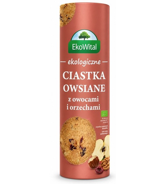 Ciastka owsiane z owocami i orzechami BIO 250 g