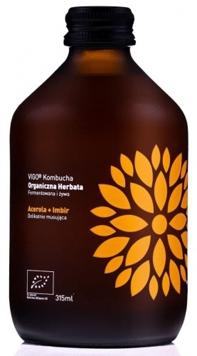 Kombucha Imbir+Acerola  BIO 330 ml