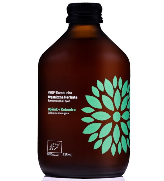 Kombucha Ogórek+Kolendra  BIO 330ml