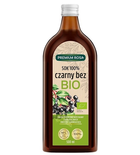 Czarny Bez sok 100%  BIO B/C 500ml