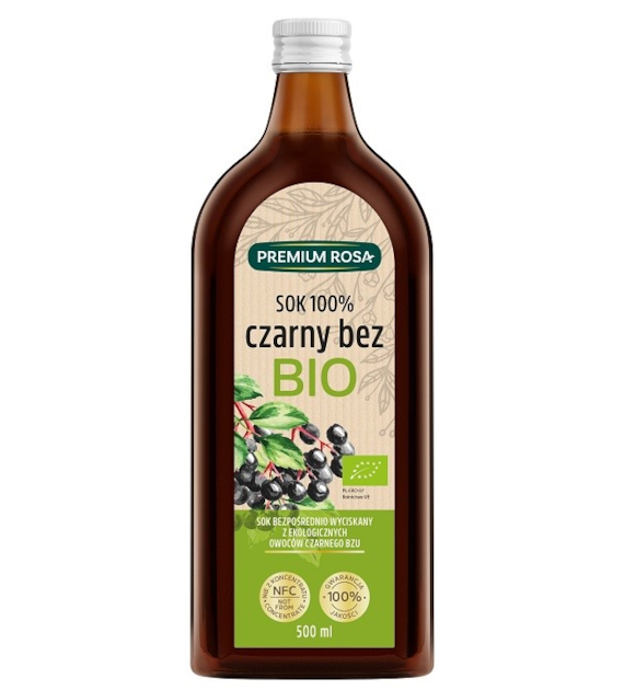 Czarny Bez sok 100%  BIO B/C 500ml