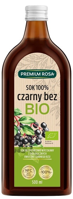 Czarny Bez sok 100%  BIO B/C 500ml