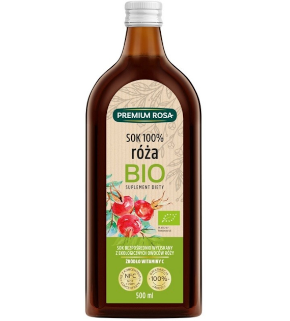 Dzika Róża sok 100%  BIO  B/C 500ml