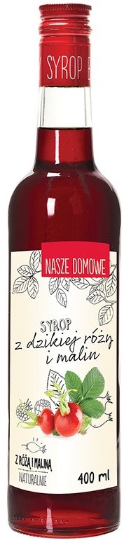 Syrop z dzikiej rózy i malina 400ml