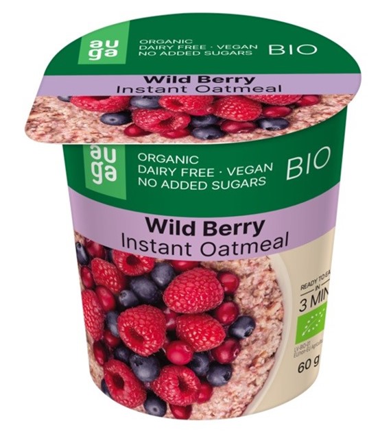 Owsianka z owocami leśnymi pełnoziarnista BIO 60 g