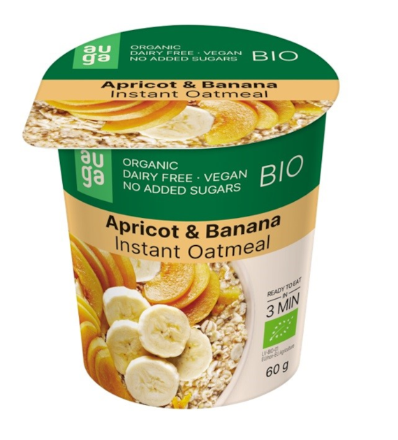 Owsianka z morelami i bananem pełnoziarnista BIO 60 g
