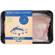 Karp płat ze skórą - świeży BIO (500 g) kg