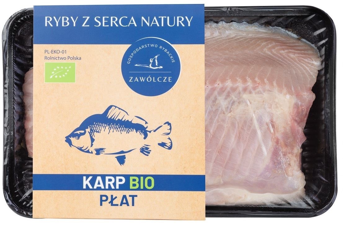 Karp płat ze skórą - świeży BIO (500 g) kg