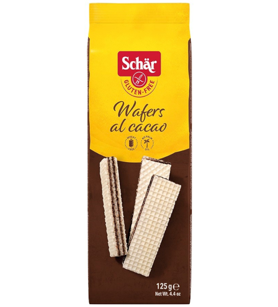 Wafers cacao-wafle z kremem kakaowym BEZGL. 125 g
