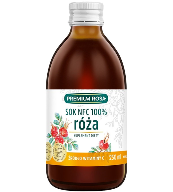 Sok z dzikiej róży z witaminą C 250 ml