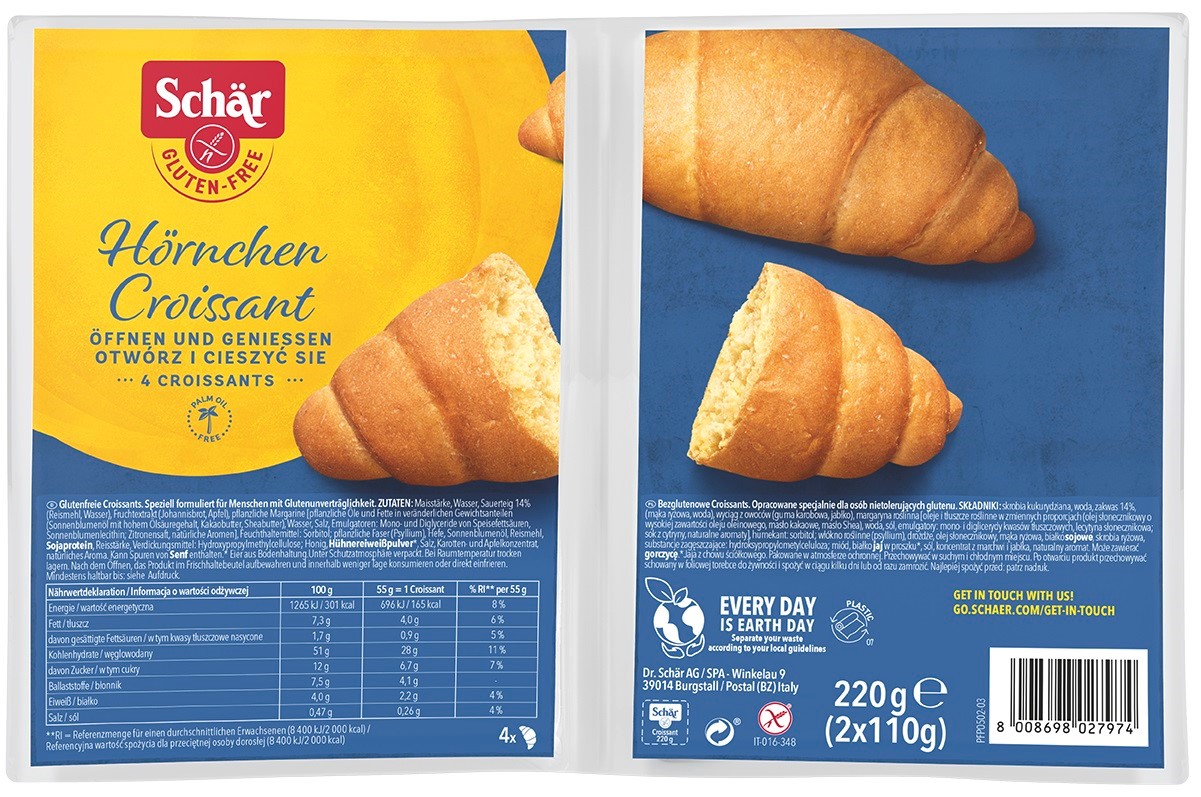 Croissant 4 szt. BEZGL. 220 g