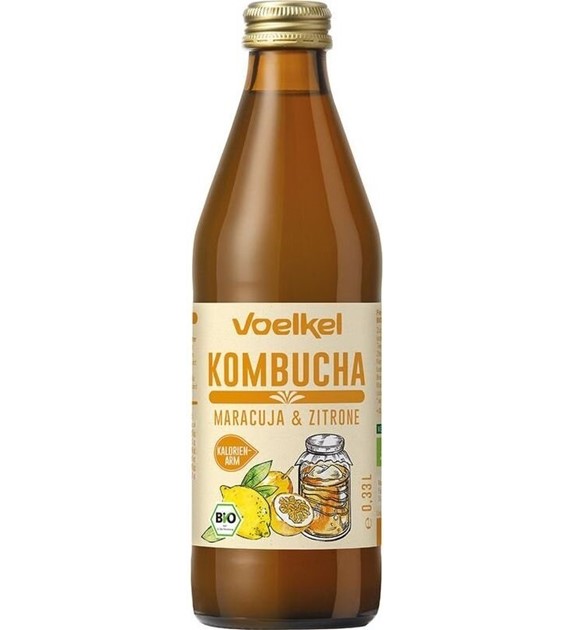 Kombucha marakuja-cytryna BIO 330 ml