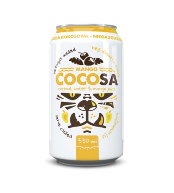 Woda kokosowa z sokiem z mango NFC 330 ml