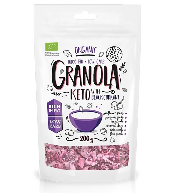 Keto granola z porzeczką BIO 200 g