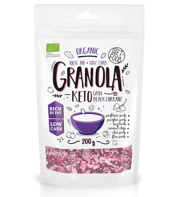 Keto granola z porzeczką BIO 200 g