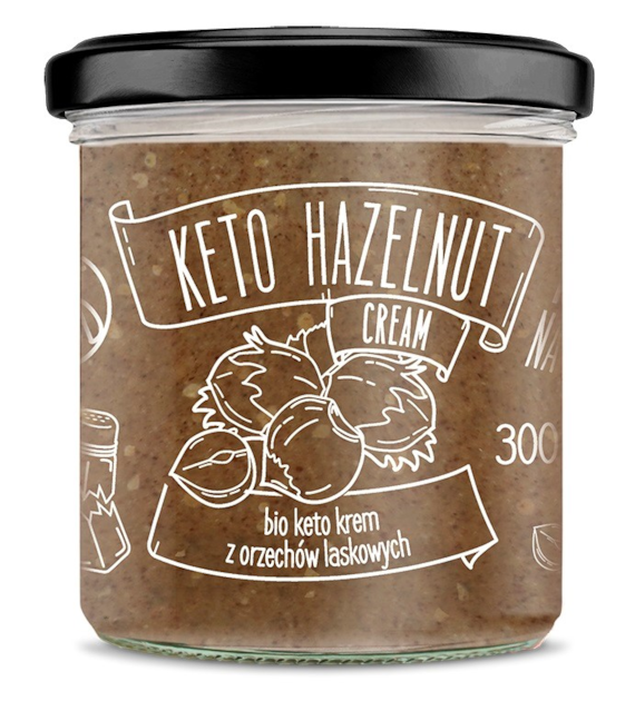 Keto krem z orzechów laskowych z olejem mtc BIO 300 g