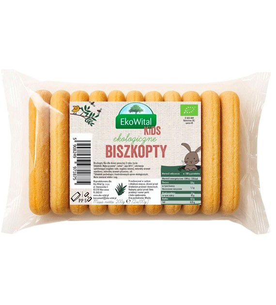 Biszkopty dla dzieci BIO 200 g