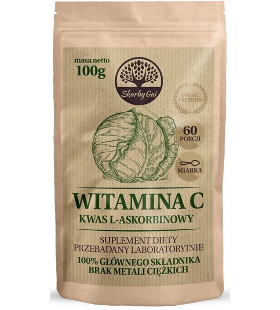 Witamina C z kapusty kwas L-askorbinowy 100g