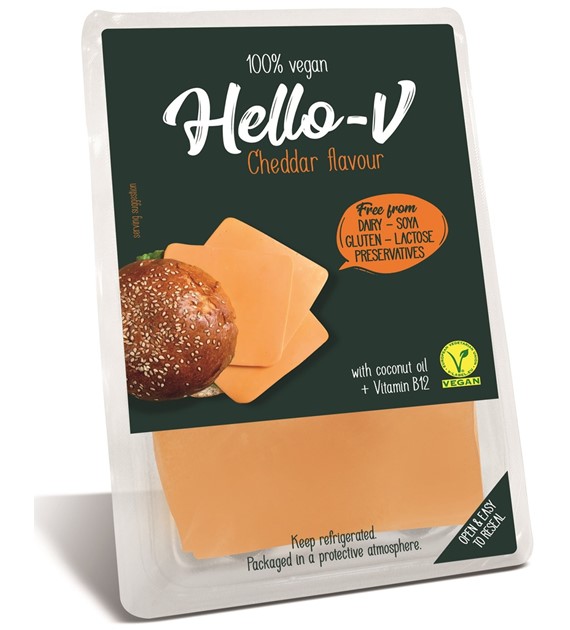 Roślinna alternatywa sera cheddar- plastry 140 g