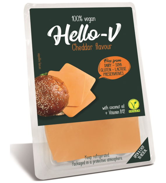 Roślinna alternatywa sera cheddar- plastry 140 g