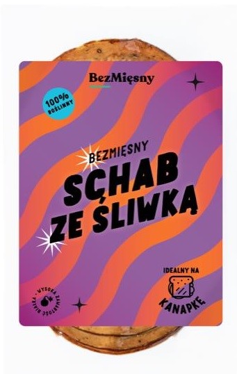 Wegański schab ze śliwką 100g ( produkt sezonowy)