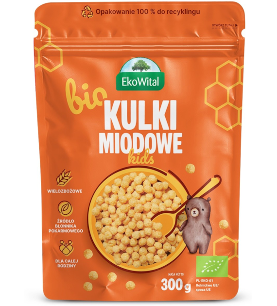 Kulki miodowe BIO 300 g