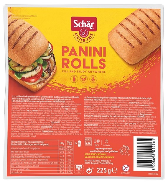 Panini rolls- bułki BEZGL. 225 g