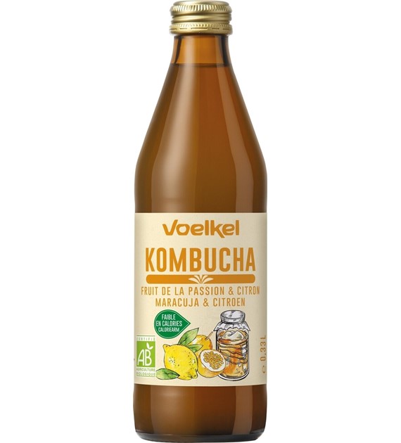 Kombucha marakuja-cytryna BIO 330 ml