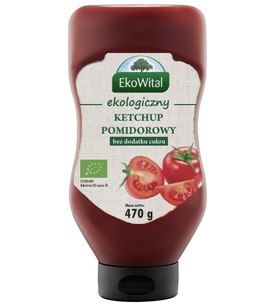 Ketchup bez dodatku cukru BIO 470 g