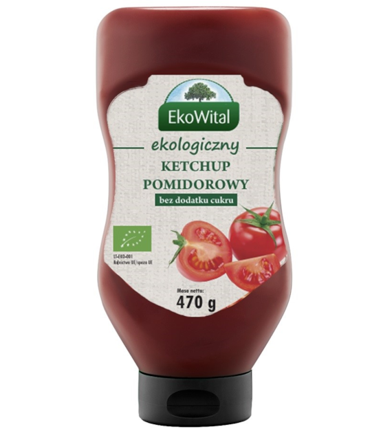 Ketchup bez dodatku cukru BIO 470 g