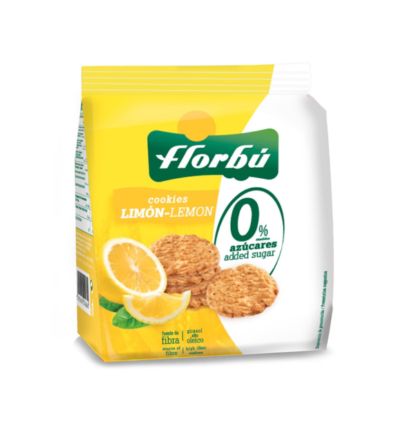 Ciastka o smaku cytrynowym bez dodatku cukru 130g