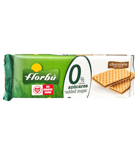 Wafelki nadziewane kakaowe bez dodatku cukru 150g