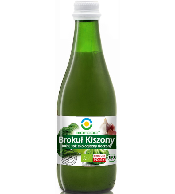 Sok z brokuła kiszonego 100% tłoczony BIO 300 ml