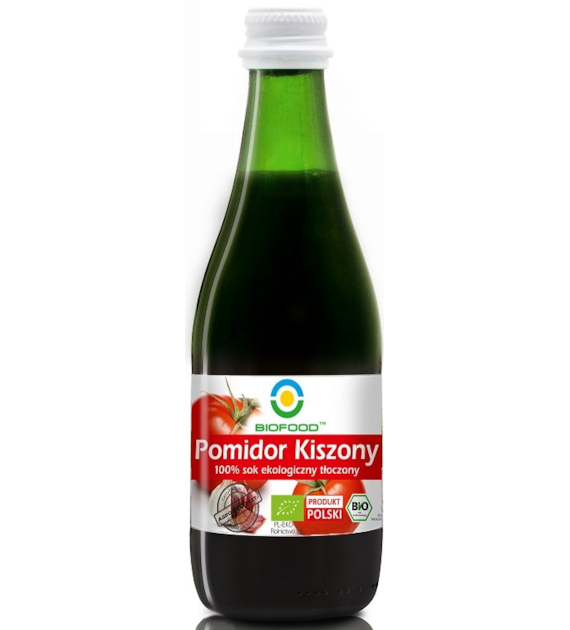 Sok z  pomidora kiszonego 100%  tłoczony BIO 300 ml
