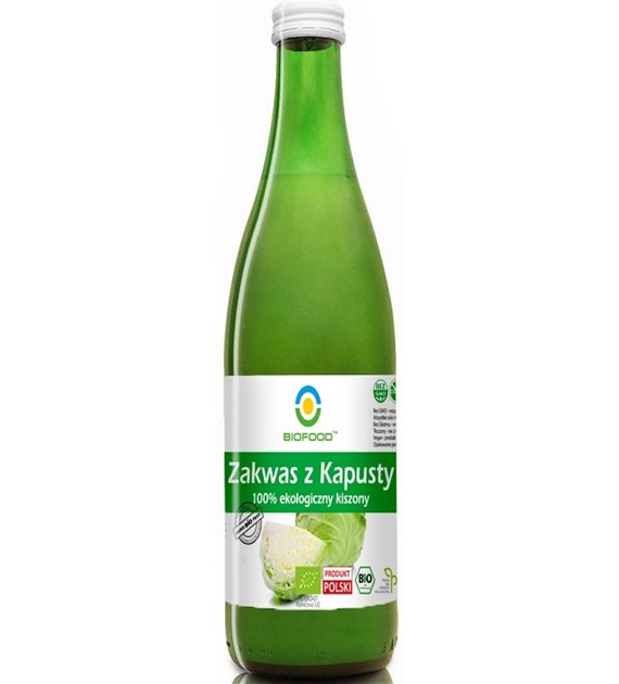 Zakwas z Kapusty 100% ekologiczny kiszony 0,5 l