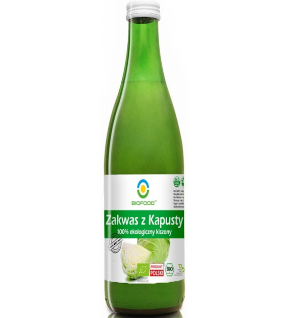 Zakwas z Kapusty 100%  kiszony BIO 500ml