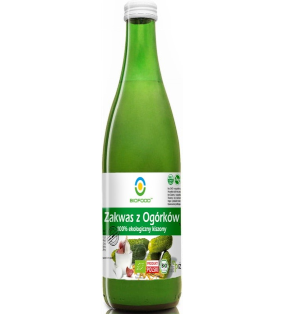 Zakwas z Ogórków 100% ekologiczny kiszony 0,5 l