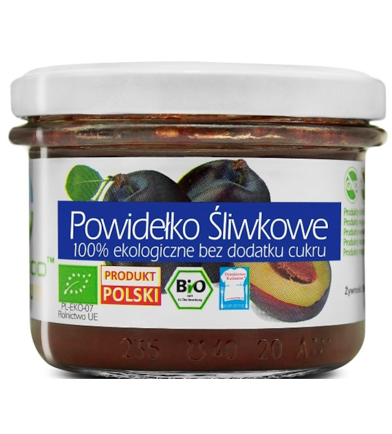 Powidełko Śliwkowe 100%  bez dodatku cukru BIO 180 g