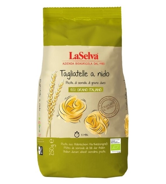 Makaron tagliatelle z pszenicy durum BIO 250 g