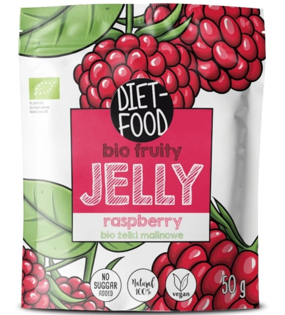Żelki owocowe malina BIO 50g