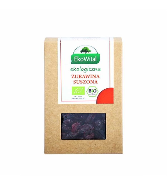 Żurawina suszona (słodzona cukrem trzcinowym) BIO 125 g