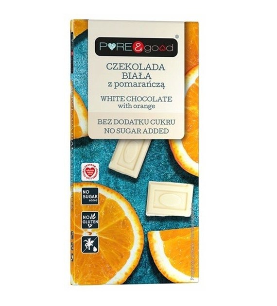 Czekolada biała z pomarańczą B/C 75g